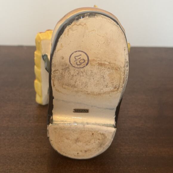 VTG Ceramic Planter Old Shoe Boot House Bird Japan Art Pottery Kitschy Decor - Picture 16 of 16